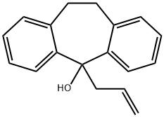 10,11-ジヒドロ-5-(2-プロペニル)-5H-ジベンゾ[a,d]シクロヘプテン-5-オール 化学構造式