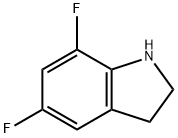 5,7-二氟-2,3-二氢-1H-吲哚, 247564-56-3, 结构式