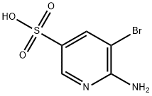 6-AMINO-5-BROMOPYRIDINE-3-SULFONIC ACID Struktur