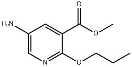 3-Pyridinecarboxylicacid,5-amino-2-propoxy-,methylester(9CI) Structure