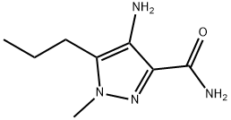 4-AMINO-1-METHYL-5-PROPYL-1H-PYRAZOLE-3-CARBOXYLIC ACID AMIDE Struktur