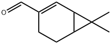Bicyclo[4.1.0]hept-2-ene-3-carboxaldehyde, 7,7-dimethyl- (9CI) Struktur