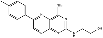 2-[[4-Amino-6-(4-methylphenyl)-2-pteridinyl]amino]-ethanol hydrochloride Structure
