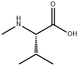 (S)-2-(メチルアミノ)-3-メチルブタン酸 化学構造式