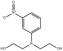 2,2'-[(3-ニトロフェニル)イミノ]ビスエタノール 化学構造式