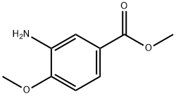 3-氨基-4-甲氧基苯甲酸甲酯,24812-90-6,结构式