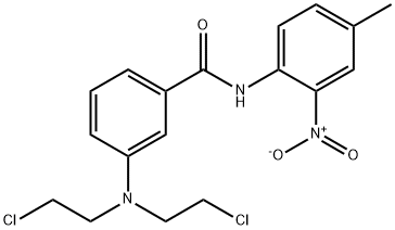 3-[Bis(2-chloroethyl)amino]-4'-methyl-2'-nitrobenzanilide 结构式