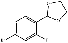 2-(2-氟-4-溴苯基)-1,3-二氧戊环, 248270-23-7, 结构式