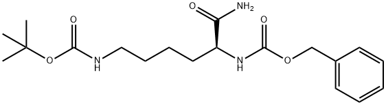 N-Α-苄氧羰基-N-Ε-BOC-L-赖氨酸, 24828-95-3, 结构式