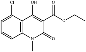 5-氯-4-羟基-1-甲基-2-氧代-1,2-二氢喹啉-3-羧酸乙酯,248282-10-2,结构式