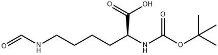 N-叔丁氧羰基-N'-甲酰基-L-赖氨酸,2483-47-8,结构式