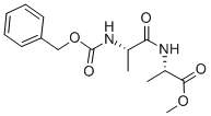 N-ベンジルオキシカルボニル-L-アラニル-L-アラニンメチルエステル 化学構造式