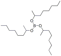 Boric acid tris(1-methylheptyl) ester,24848-81-5,结构式