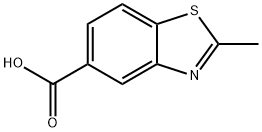 2-メチル-1,3-ベンゾチアゾール-5-カルボン酸 化学構造式