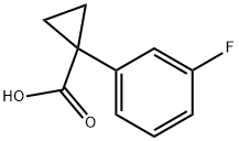 (3-氟苯基)环丙基羧酸,248588-33-2,结构式