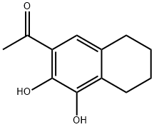 Ethanone, 1-(5,6,7,8-tetrahydro-3,4-dihydroxy-2-naphthalenyl)- (9CI),248595-14-4,结构式