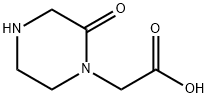 2-氧代-1-哌嗪乙酸,24860-46-6,结构式