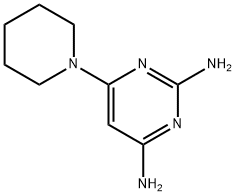 2,4-二氨基-5-哌啶基嘧啶 结构式