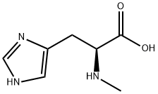 Nα-メチル-L-ヒスチジン 化学構造式