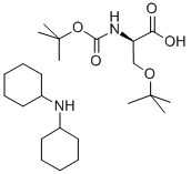 Ｎ-Boc-Ｏ-ｔｅｒｔ-ブチル-D-セリンジシクロヘキシルアミン塩 化学構造式