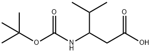 3-TERT-BUTOXYCARBONYLAMINO-4-METHYL-PENTANOIC ACID Struktur