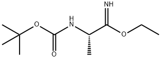Propanimidic acid, 2-[[(1,1-dimethylethoxy)carbonyl]amino]-, ethyl ester, (2S)- Structure