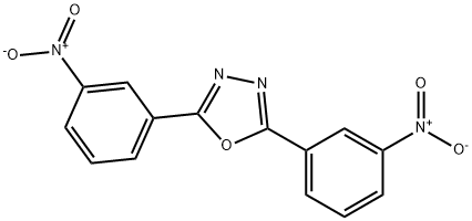2,5-ビス(3-ニトロフェニル）-1,3,4-オキサジアゾール 化学構造式