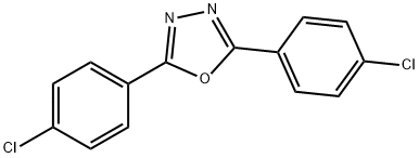 2,5-双(4-氯苯基)-1,3,4-噁二唑,2491-90-9,结构式