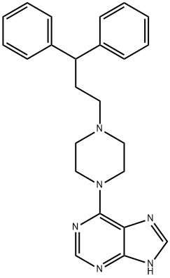 6-[4-(3,3-Diphenylpropyl)-1-piperazinyl]-9H-purine|
