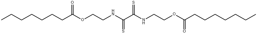 (1,2-dithioxo-1,2-ethanediyl)bis(imino-2,1-ethanediyl) dioctanoate 结构式