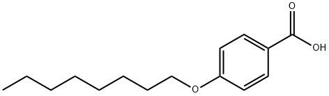 4-n-オクチルオキシ安息香酸 化学構造式