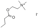 N-正丁酰基碘化胆碱,2494-56-6,结构式
