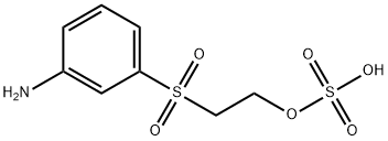 硫酸水素=2-(m-アミノフェニルスルホニル)エチル 化学構造式