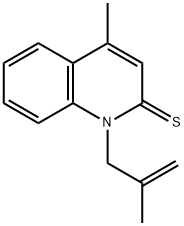 Carbostyril,  4-methyl-1-(2-methylallyl)thio-  (8CI)|