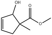 3-Cyclopentene-1-carboxylicacid,2-hydroxy-1-methyl-,methylester(9CI) 结构式