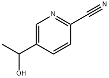 2-Pyridinecarbonitrile,5-(1-hydroxyethyl)- Structure
