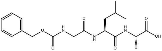 Z-GLY-LEU-ALA-OH 化学構造式