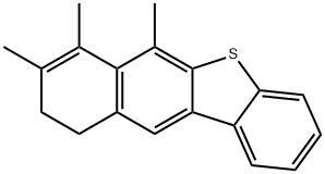 9,10-Dihydro-6,7,8-trimethylbenzo[b]naphtho[2,3-d]thiophene 结构式