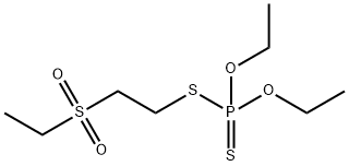 ジチオりん酸O,O-ジエチルS-(2-エチルスルホニルエチル) 化学構造式