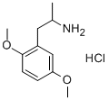 1-(2,5-DIMETHOXYPHENYL)-2-AMINOPROPANEHYDROCHLORIDE Struktur