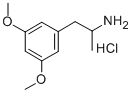 3,5-Dimethoxy-alpha-methylphenethylamine hydrochloride 化学構造式