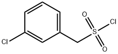 (3-氯苯基)甲基磺酰氯 结构式