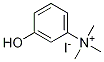 3-ヒドロキシフェニルトリメチルアンモニウムヨージド 化学構造式