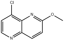 8-クロロ-2-メトキシ-1,5-ナフチリジン 化学構造式
