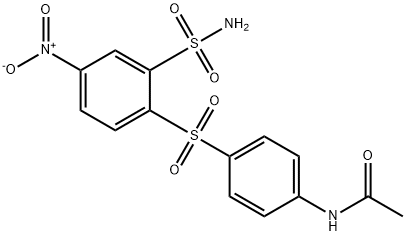 N-[4-(4-NITRO-2-SULFAMOYL-BENZENESULFONYL)-PHENYL]-ACETAMIDE,25006-65-9,结构式