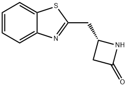2-Azetidinone,4-(2-benzothiazolylmethyl)-,(4R)-(9CI),250135-85-4,结构式