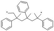 聚(ALFA-甲基苯乙烯), 25014-31-7, 结构式