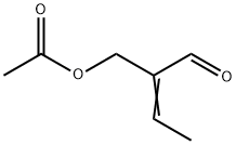 2-formylbut-2-enyl acetate Struktur