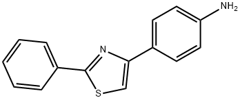 4-(2-PHENYL-THIAZOL-4-YL)-PHENYLAMINE,25021-48-1,结构式