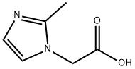 (2-甲基-1H-咪唑-1-基)乙酸 结构式